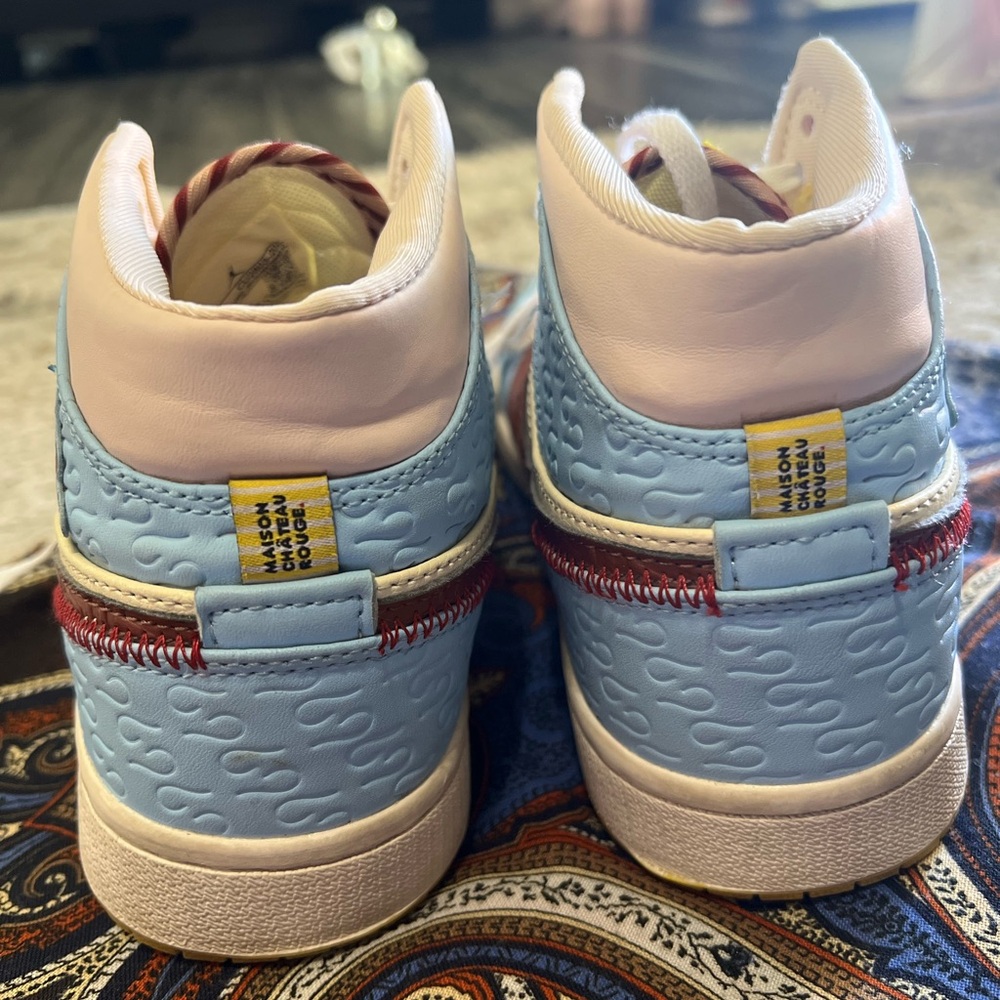 Jordan Women's Sneakers - Blue, Yellow, Brown - Picture 4 of 9